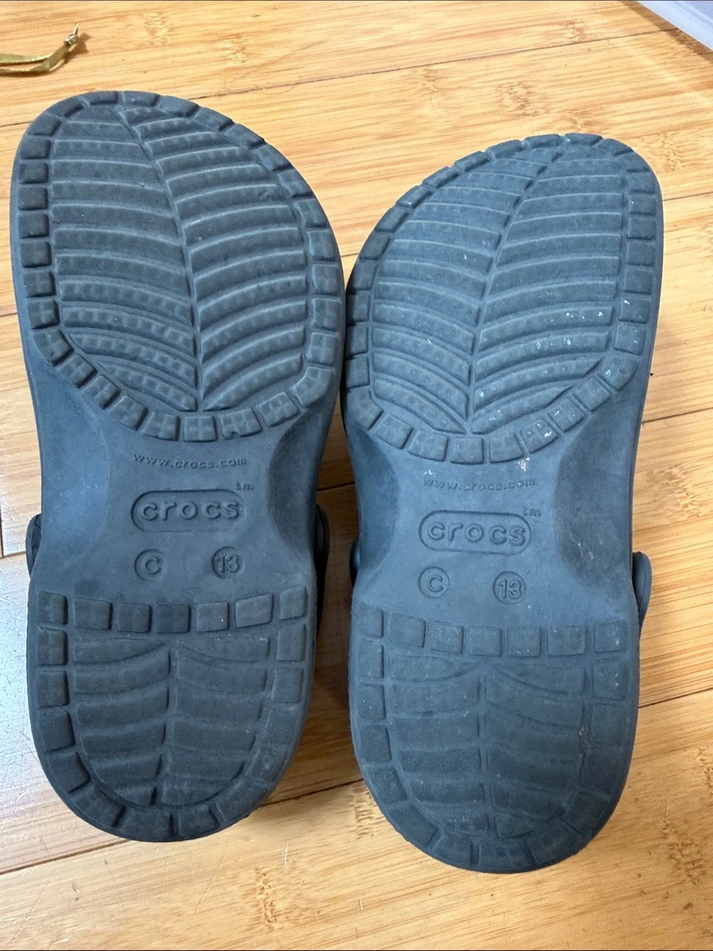CROCS Kids Black Classic Clog Slip-On Sandals C13